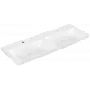 Villeroy & Boch Subway 3.0 Двойная раковина для установки на тумбу, 1300 x 475 x 165 mm, Альпийский белый, без перелива 4A71D101
