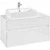 Villeroy & Boch Collaro Тумба под раковину, с подсветкой, 2 выдвижных ящика, 1000 x 548 x 500 mm, Glossy White / Glossy White C126B0DH