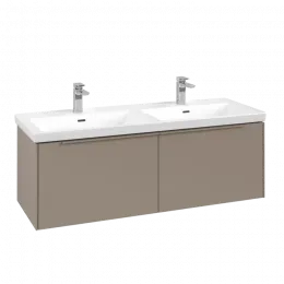 Villeroy & Boch Subway 3.0 Тумба под раковину, 2 выдвижных ящика, 1272 x 429 x 478 mm, Taupe C56702VM
