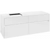 Villeroy & Boch Collaro Тумба под раковину, 4 выдвижных ящика, 1400 x 548 x 500 mm, Glossy White / Glossy White C13200DH