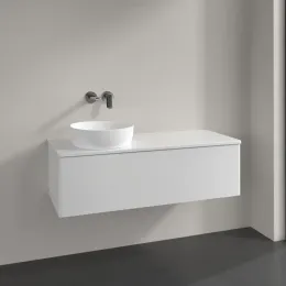 Villeroy & Boch Antao Тумба под раковину, 1 выдвижной ящик, 1200 x 360 x 500 mm, лицевая поверхность без текстурированной отделки, Glossy White Lacquer / Glossy White Lacquer K33010GF