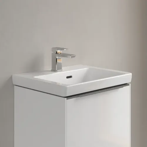 Villeroy & Boch Subway 3.0 Раковина компактная, 500 x 400 x 145 mm, Альпийский белый CeramicPlus, с переливом 4370FFR1