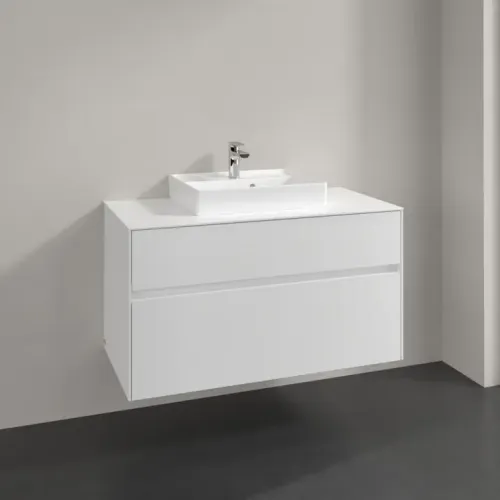 Villeroy & Boch Collaro Тумба под раковину, 2 выдвижных ящика, 1000 x 548 x 500 mm, White Matt / White Matt C01600MS
