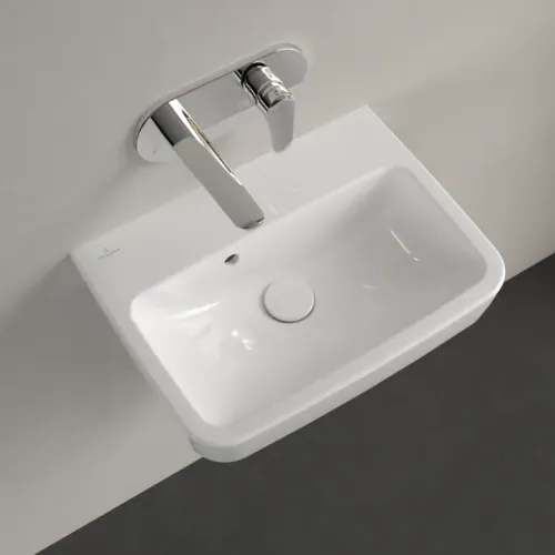 Villeroy & Boch O.novo Раковина компактная, 500 x 370 x 160 mm, Альпийский белый, с переливом 43445201