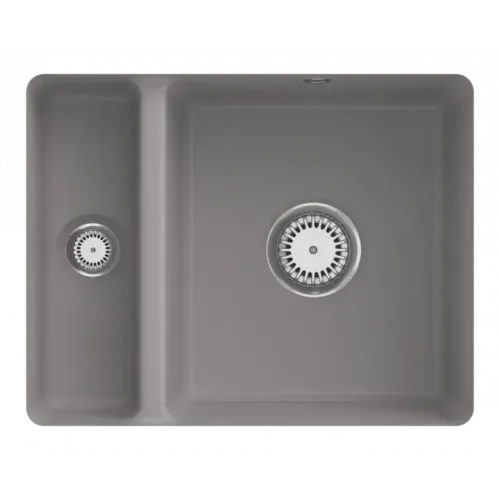 Villeroy & Boch Subway 60 XU Мойка под столешницу, включая Комплект слива с ручным управлением, выкл Керамика, 545 x 440 mm, Fossil CeramicPlus 675801KD
