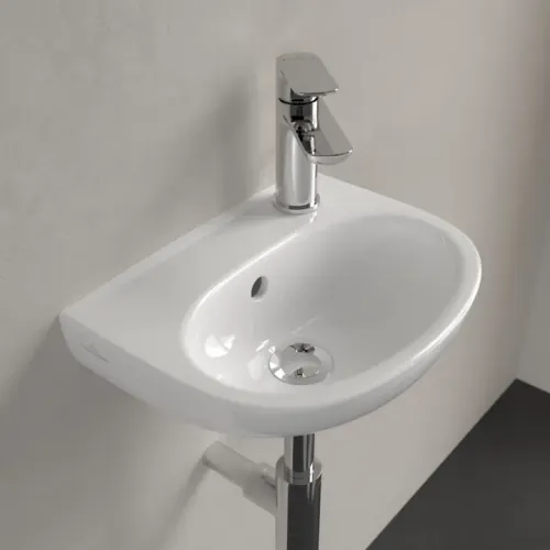 Villeroy & Boch O.novo Раковина компактная, 360 x 275 x 145 mm, Альпийский белый, с переливом 43403R01