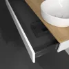 Villeroy & Boch Antao Тумба под раковину, 1 выдвижной ящик, 1200 x 190 x 500 mm, лицевая поверхность без текстурированной отделки, Glossy White Lacquer / Honey Oak K12051GF