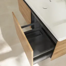 Villeroy & Boch Subway 3.0 Тумба под раковину, 2 выдвижных ящика, 1272 x 429 x 478 mm, Oak Kansas C60101RH