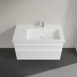 Villeroy & Boch Venticello Тумба под раковину, 2 выдвижных ящика, 953 x 590 x 502 mm, Glossy White / Glossy White A92802DH