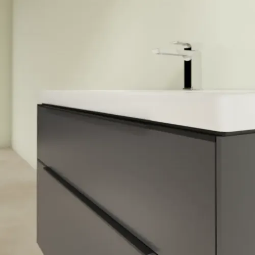 Villeroy & Boch Subway 3.0 Тумба под раковину, 2 выдвижных ящика, 973 x 576 x 478 mm, Graphite C57001VR