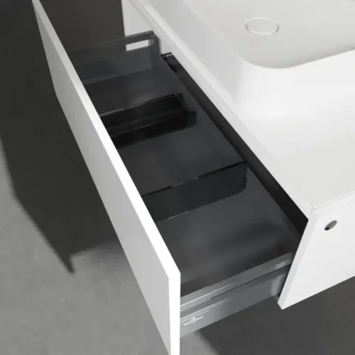 Villeroy & Boch Legato Тумба под раковину, 1 выдвижной ящик, 1000 x 380 x 500 mm, Glossy White / Glossy White B75500DH