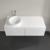 Villeroy & Boch Legato Тумба под раковину, 2 выдвижных ящика, 1200 x 380 x 500 mm, Glossy White / Glossy White B57900DH