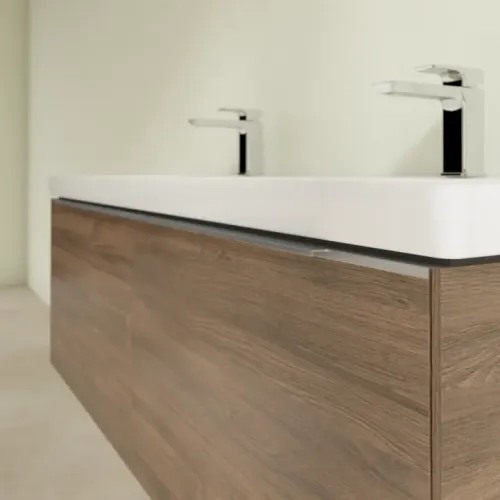 Villeroy & Boch Subway 3.0 Тумба под раковину, 2 выдвижных ящика, 1272 x 429 x 478 mm, Arizona Oak C56700VH