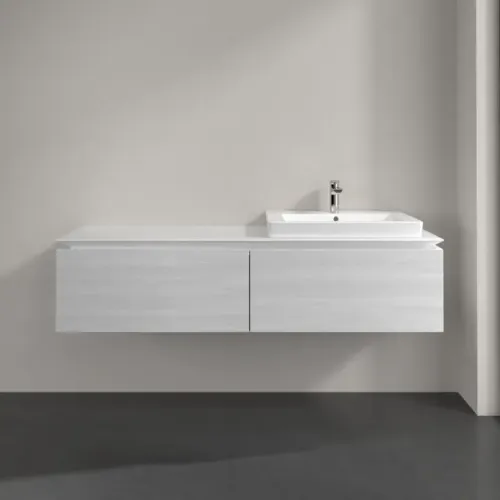 Villeroy & Boch Legato Тумба под раковину, 2 выдвижных ящика, 1600 x 380 x 500 mm, White Wood / White Wood B69000E8