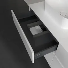 Villeroy & Boch Collaro Тумба под раковину, 4 выдвижных ящика, 1400 x 548 x 500 mm, Glossy White / Glossy White C10100DH