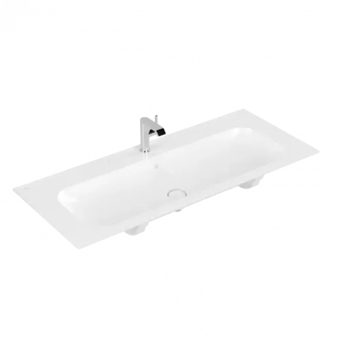 Villeroy & Boch Finion Pаковина для установки на тумбу, 1200 x 500 x 160 mm, Stone White CeramicPlus, со скрытым переливом, нешлифованный 4164CBRW