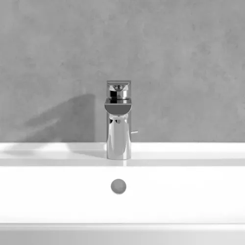 Villeroy & Boch Liberty Смеситель для раковины однорычажный с комплектом слива со стяжкой, Хром TVW10700100061