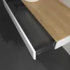 Villeroy & Boch Antao Тумба под раковину, с подсветкой, 1 выдвижной ящик, 1200 x 190 x 500 mm, лицевая поверхность без текстурированной отделки, Glossy White Lacquer / Honey Oak L11051GF