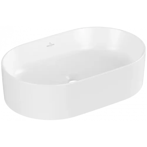 Villeroy & Boch Collaro Раковина для установки на столешницу, 560 x 360 x 145 mm, Stone White CeramicPlus, без перелива 4A1956RW