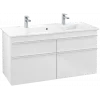 Villeroy & Boch Venticello Тумба под раковину, 4 выдвижных ящика, 1153 x 590 x 502 mm, Glossy White / Glossy White A92902DH