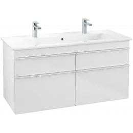 Villeroy & Boch Venticello Тумба под раковину, 4 выдвижных ящика, 1153 x 590 x 502 mm, Glossy White / Glossy White A92902DH