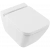Villeroy & Boch Finion Унитаз с открытым смывным краем, настенный, Альпийский белый CeramicPlus 4664R0R1