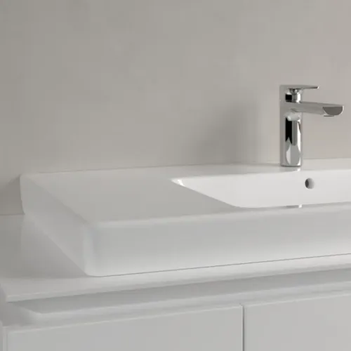 Villeroy & Boch Subway 2.0 Pаковина для установки на тумбу, 1000 x 480 x 180 mm, Альпийский белый, с переливом, шлифованный 71751G01