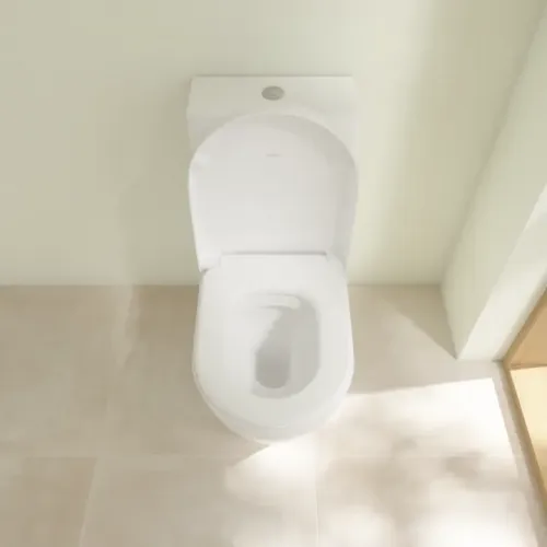 Villeroy & Boch Subway 2.0 Унитаз-компакт с открытым смывным краем, напольный, Альпийский белый 5617R001