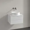 Villeroy & Boch Antao Тумба под раковину, с подсветкой, 2 выдвижных ящика, 600 x 360 x 500 mm, лицевая поверхность без текстурированной отделки, Glossy White Lacquer / Glossy White Lacquer L18010GF