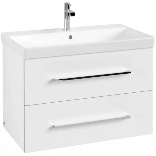 Villeroy & Boch Avento Тумба под раковину, 2 выдвижных ящика, 780 x 514 x 484 mm, Стекло белое A89100B4