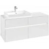 Villeroy & Boch Collaro Тумба под раковину, с подсветкой, 4 выдвижных ящика, 1200 x 548 x 500 mm, Glossy White / Glossy White C082B0DH