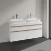 Villeroy & Boch Venticello Тумба под раковину, 4 выдвижных ящика, 1257 x 606 x 502 mm, Glossy White / Glossy White A94405DH