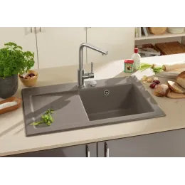 Villeroy & Boch Subway 45 Мойка, включая Комплект слива с эксцентриком, выкл Керамика, 780 x 510 mm, Chromit CeramicPlus 671402J0