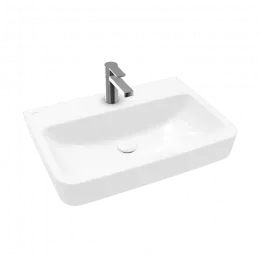 Villeroy & Boch O.novo Pаковина, 650 x 460 x 175 mm, Альпийский белый, без перелива, задняя сторона и нижняя сторона шлифованные 4A41KL01