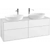 Villeroy & Boch Finion Тумба под раковину, с подсветкой, 4 выдвижных ящика, 1600 x 603 x 501 mm, Glossy White Lacquer G96100GF