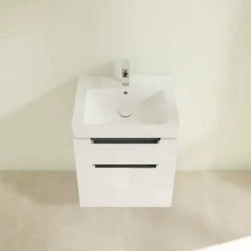 Villeroy & Boch Subway 2.0 Тумба под раковину, 2 выдвижных ящика, 537 x 590 x 423 mm, Glossy White A90810DH