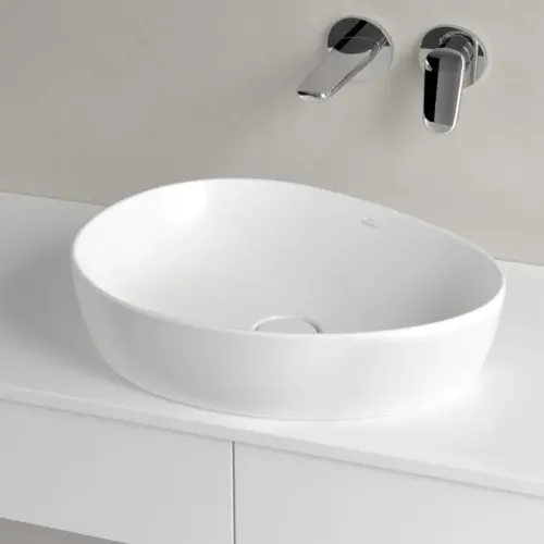 Villeroy & Boch Antao Раковина для установки на столешницу, 510 x 400 x 146 mm, Альпийский белый CeramicPlus, без перелива 4A7351R1