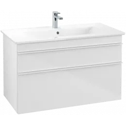 Villeroy & Boch Venticello Тумба под раковину, 2 выдвижных ящика, 953 x 590 x 502 mm, Glossy White / Glossy White A92602DH
