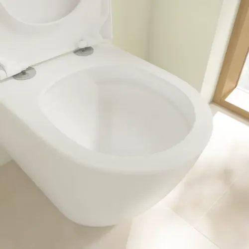 Villeroy & Boch Subway 3.0 Унитаз с открытым смывным краем, напольный, с TwistFlush, Stone White CeramicPlus 4671T0RW