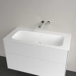 Villeroy & Boch Finion Pаковина для установки на тумбу, 1000 x 500 x 160 mm, Альпийский белый CeramicPlus, без перелива, нешлифованный 4164A3R1