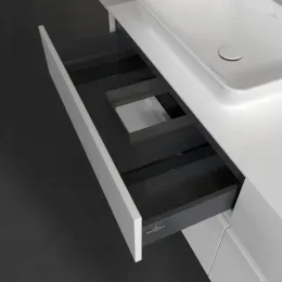 Villeroy & Boch Collaro Тумба под раковину, с подсветкой, 4 выдвижных ящика, 1600 x 548 x 500 mm, Glossy White / Glossy White C121B0DH