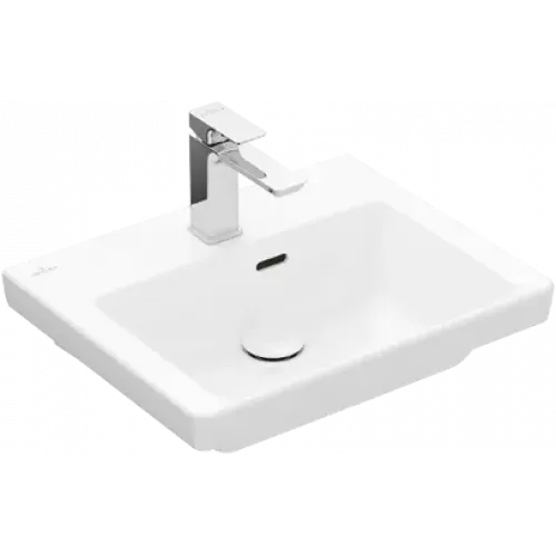 Villeroy & Boch Subway 3.0 Раковина компактная, 500 x 400 x 145 mm, Альпийский белый, без перелива 43705101
