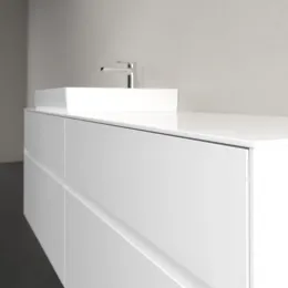 Villeroy & Boch Collaro Тумба под раковину, с подсветкой, 4 выдвижных ящика, 1600 x 548 x 500 mm, Glossy White / Glossy White C022B0DH