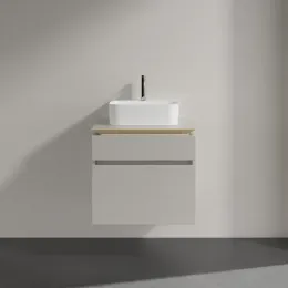 Villeroy & Boch Legato Тумба под раковину, 2 выдвижных ящика, 600 x 550 x 500 mm, Soft Grey / Soft Grey B73200VK