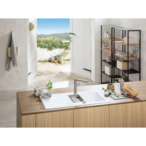 Villeroy & Boch Sorano Sky Shower Однорычажный смеситель для мойки Однорычажный смеситель для мойки, выкл Нержавеющая сталь, Сплошная нержавеющая сталь 926900LC