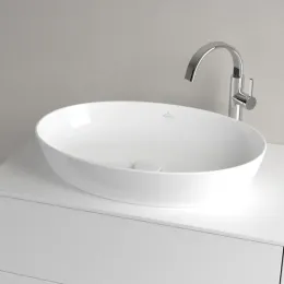 Villeroy & Boch Artis Раковина для установки на столешницу, 610 x 410 x 130 mm, Альпийский белый, без перелива 41986101