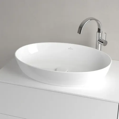 Villeroy & Boch Artis Раковина для установки на столешницу, 610 x 410 x 130 mm, Альпийский белый, без перелива 41986101