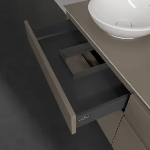 Villeroy & Boch Legato Тумба под раковину, 4 выдвижных ящика, 1400 x 550 x 500 mm, Truffle Grey / Truffle Grey B59200VG