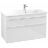Villeroy & Boch Venticello Тумба под раковину, 2 выдвижных ящика, 953 x 590 x 502 mm, Glossy White / Glossy White A92802DH