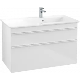 Villeroy & Boch Venticello Тумба под раковину, 2 выдвижных ящика, 953 x 590 x 502 mm, Glossy White / Glossy White A92802DH